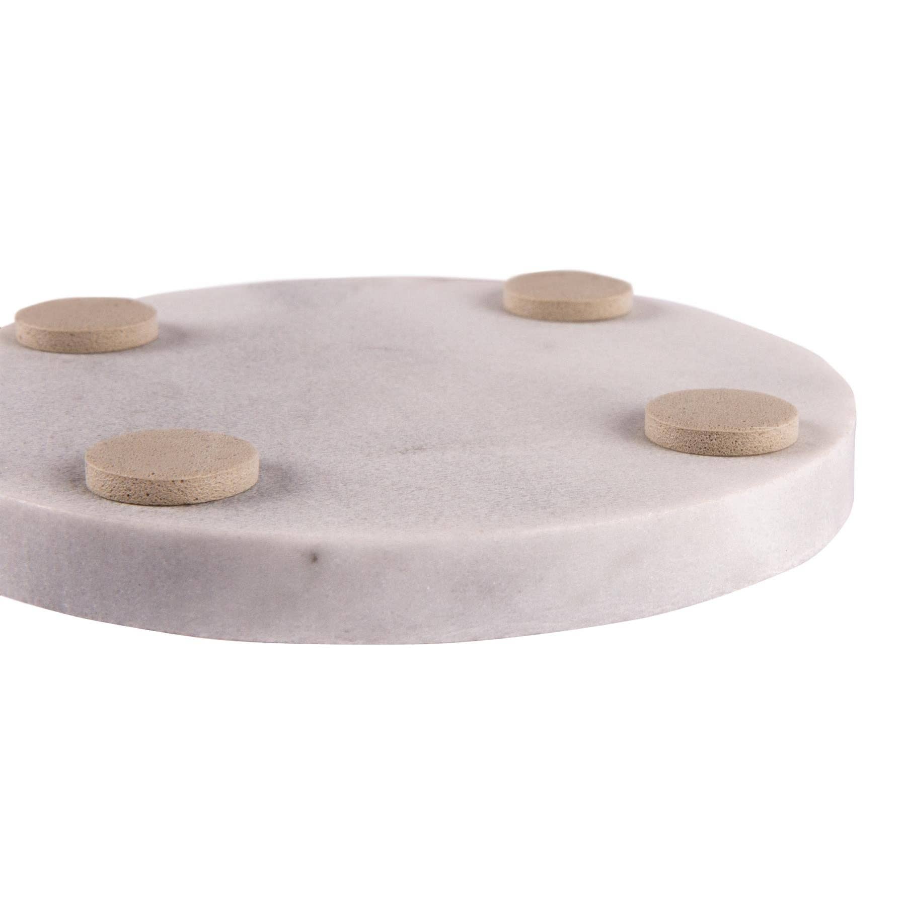 Rinkit Ltd – wholesale Coasters – Marble Round Coaster - 10cm - By Argon Tableware5