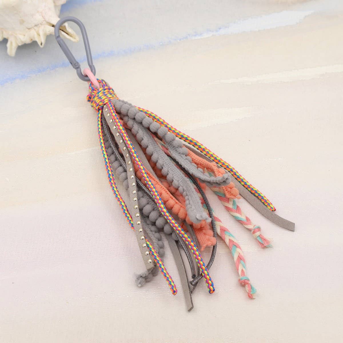 ACCITY - Wholesale Keychain - Women's - SOLID COLOR BOHEMIAN STYLE LONG TASSEL KEYCHAIN_CWMM35492