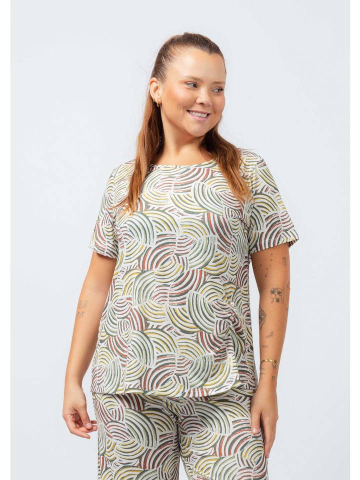 251098 - Pull en maille imprimé Collection Printemps Été Grandes Tailles pour la vente par Teresa Cardoso Oliveira