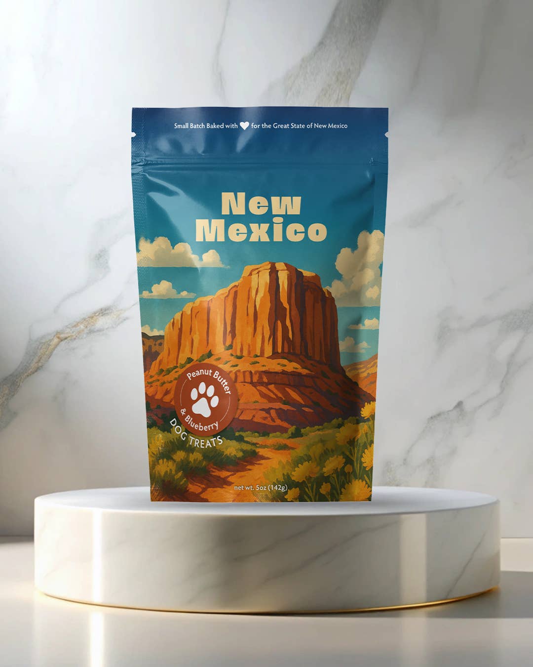 Neoteric Brands - Wholesale Pet Treats - Dog - New Mexico Souvenir Dog Treats - 5oz Small-Batch