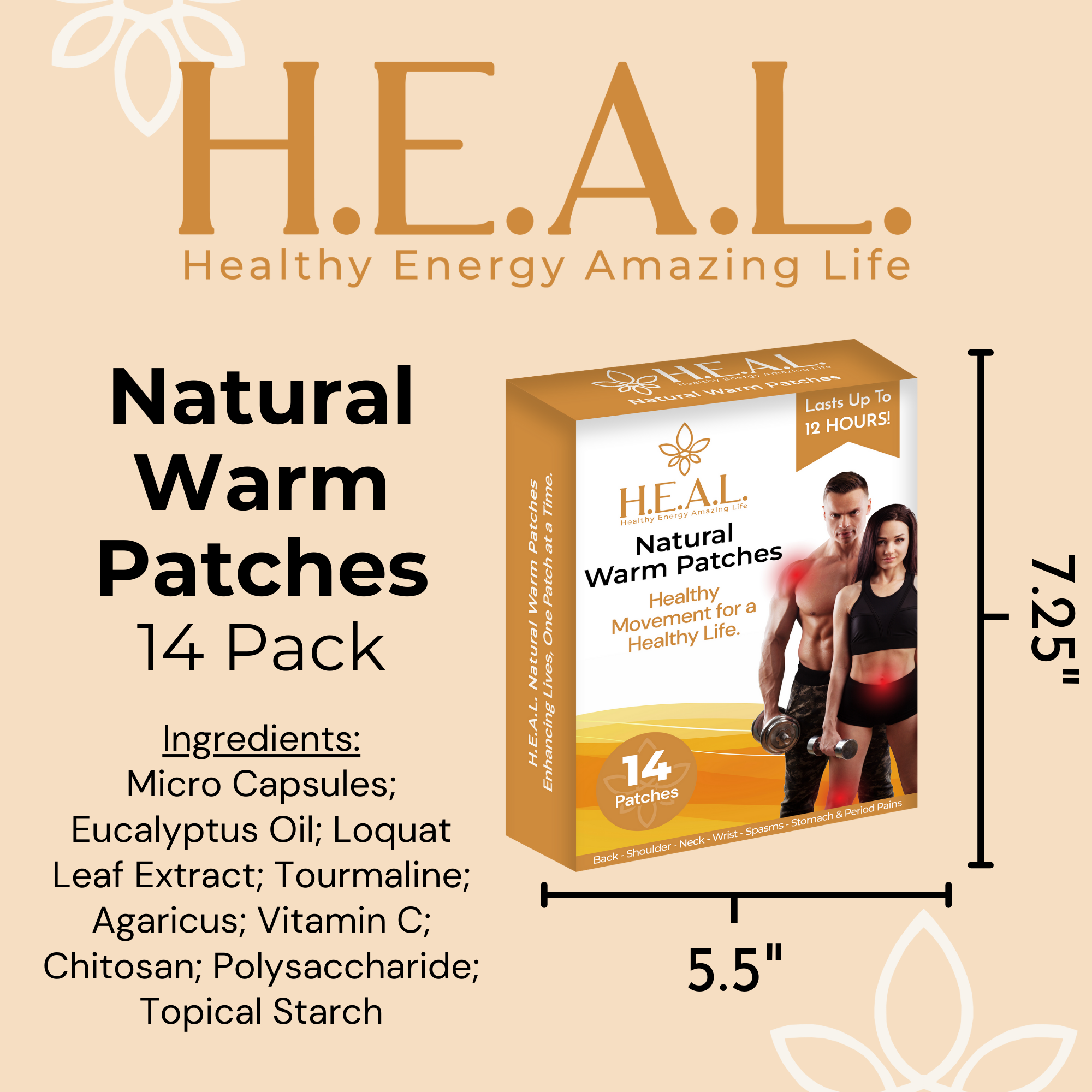 Healthy Energy Amazing Life - Wholesale Acne/Hydrocolloid Patch - Bodytox Warm Patches12