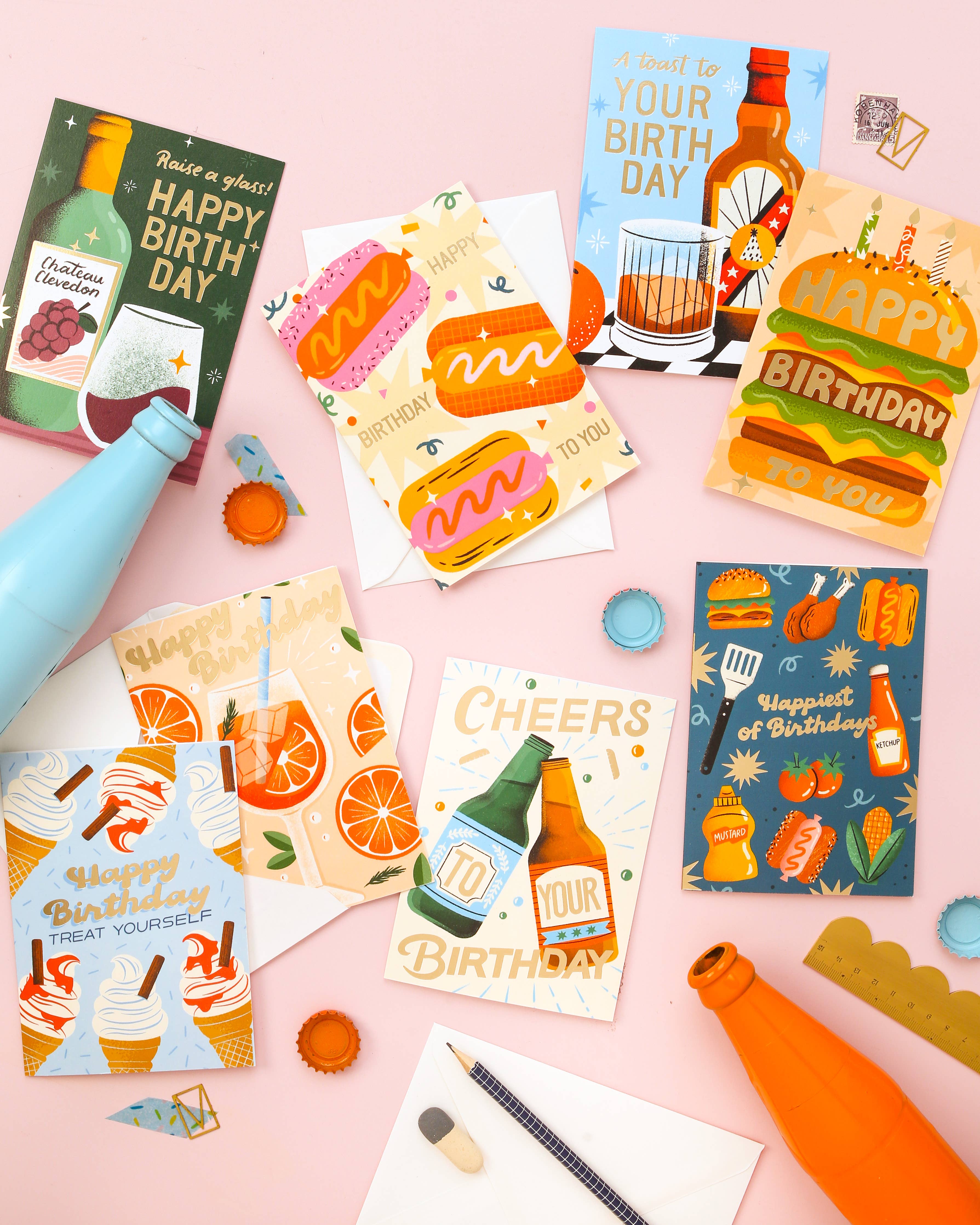 Ricicle Cards – wholesale Birthday card – Birthday Card – BBQ Food Design Greeting Card for Men2