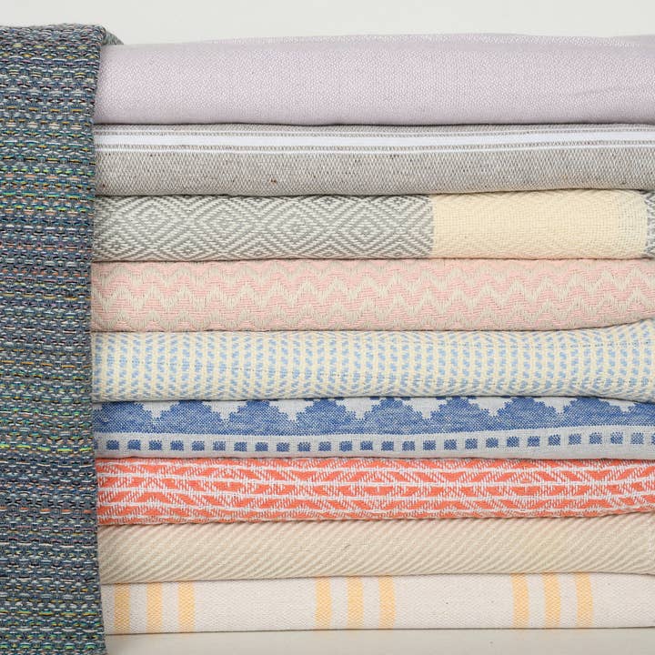 Set of 10 Organic Cotton Towels, Personalized Wedding Favors for wholesale by Organic Turkish Towels