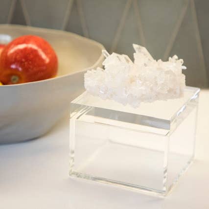 Clear Luminous Acrylic Box with Quartz for wholesale by ROX GALLERY