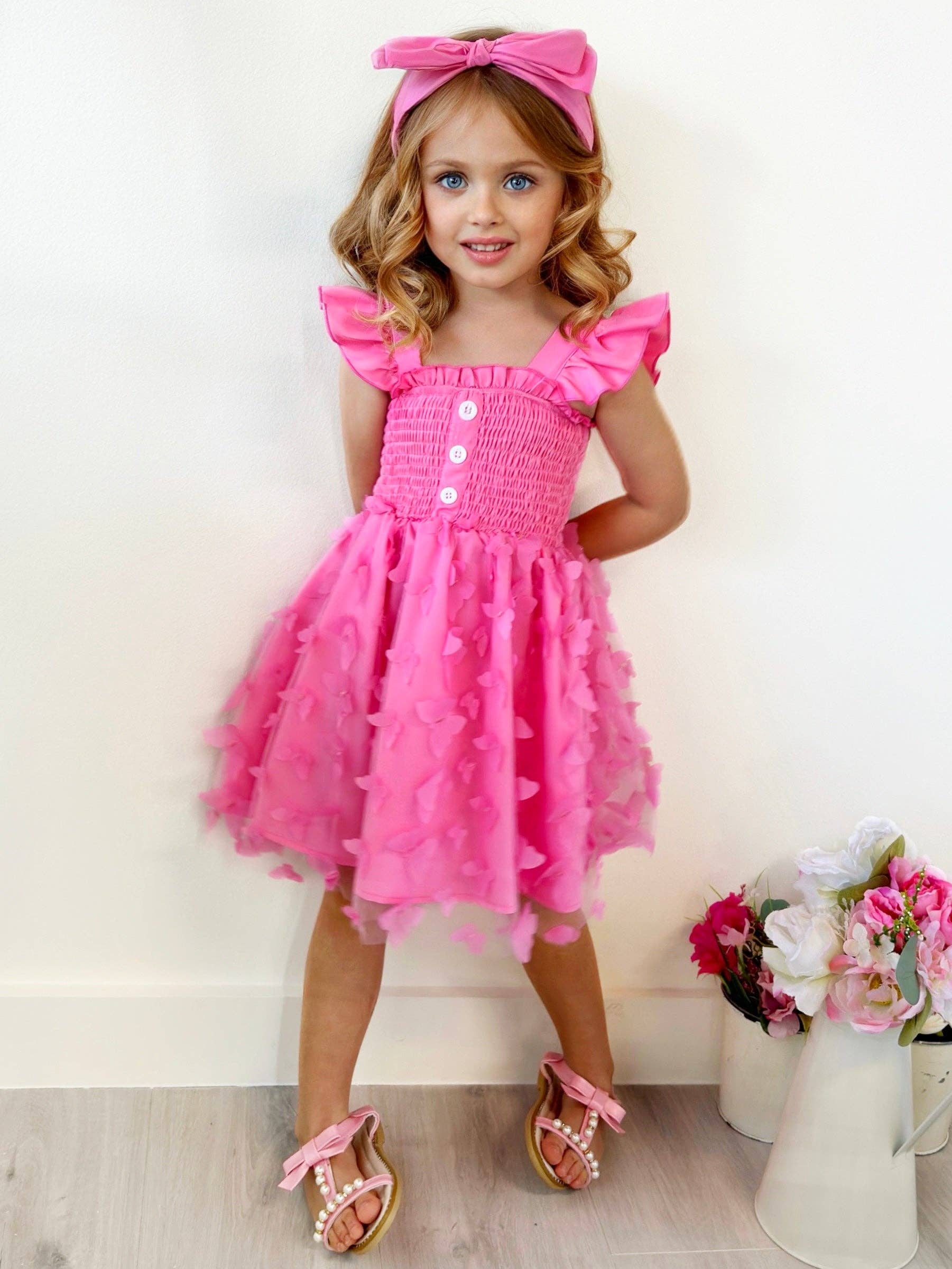 Girls Spring Dresses  Pastel Rainbow Sequin Star Tiered Tulle Dress – Mia  Belle Girls