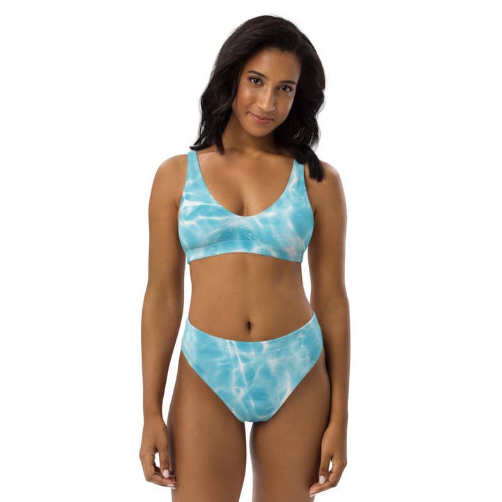 Reflections Recycled high-waisted bikini for wholesale by Ikan Island