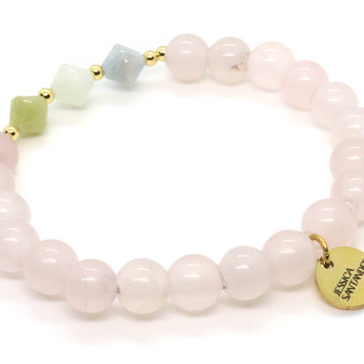Jessica Santander - Wholesale Beaded Bracelet - Full of Love Rose Quartz Bracelet0