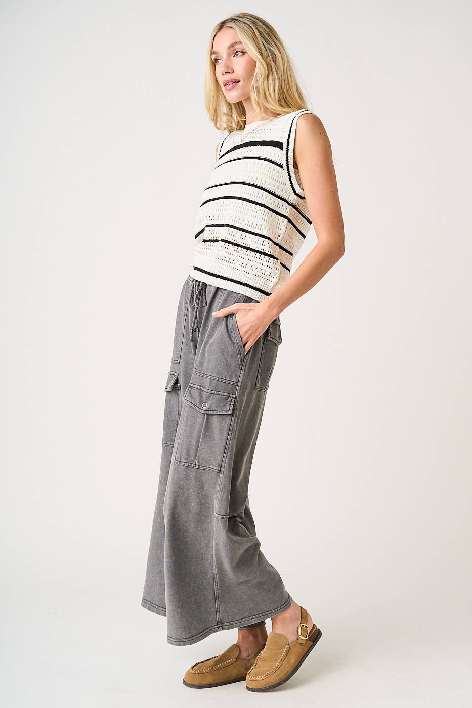 mittoshop – Calças - Mulher por atacado – CALÇAS DE PERNA LARGA DE CINTURA LARGA COM ELÁSTICO FRANCÊS FELPUDO20