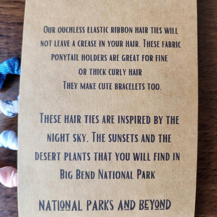 National Parks and Beyond - Wholesale Hair Tie - National Park Inspired Hair Bands6