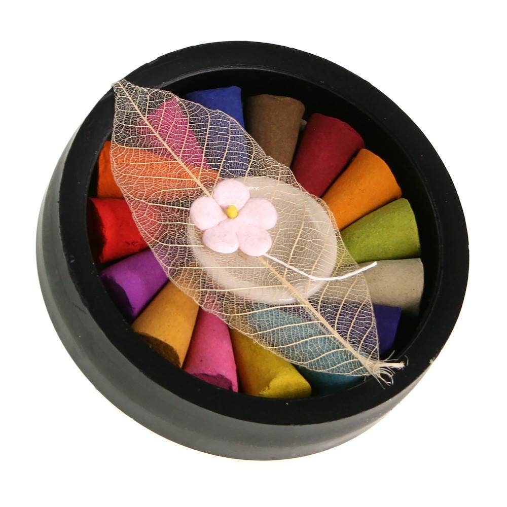 Shared Earth - Wholesale Incense - Mixed incense cones in round box1