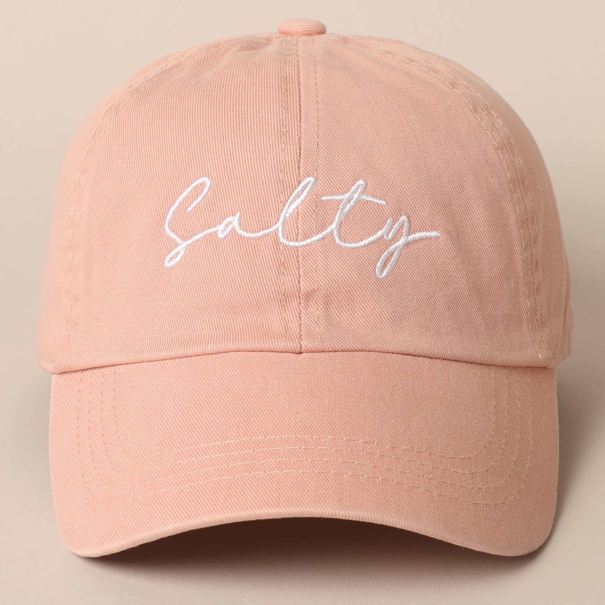 Fashion City - Wholesale Baseball Cap - Women's - Salty Lettering Embroidery Baseball Cap7