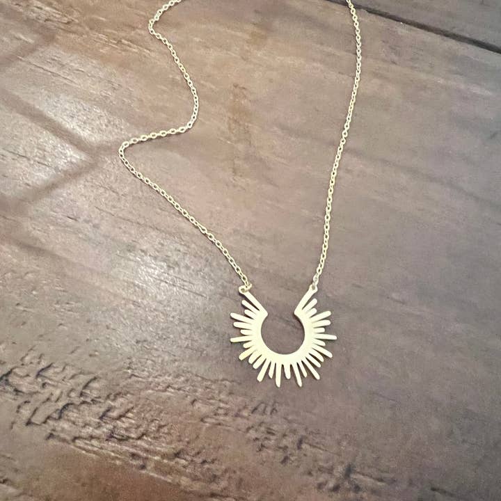 bubs & sass - Wholesale Pendant/Charm Necklace - sun ray necklace1
