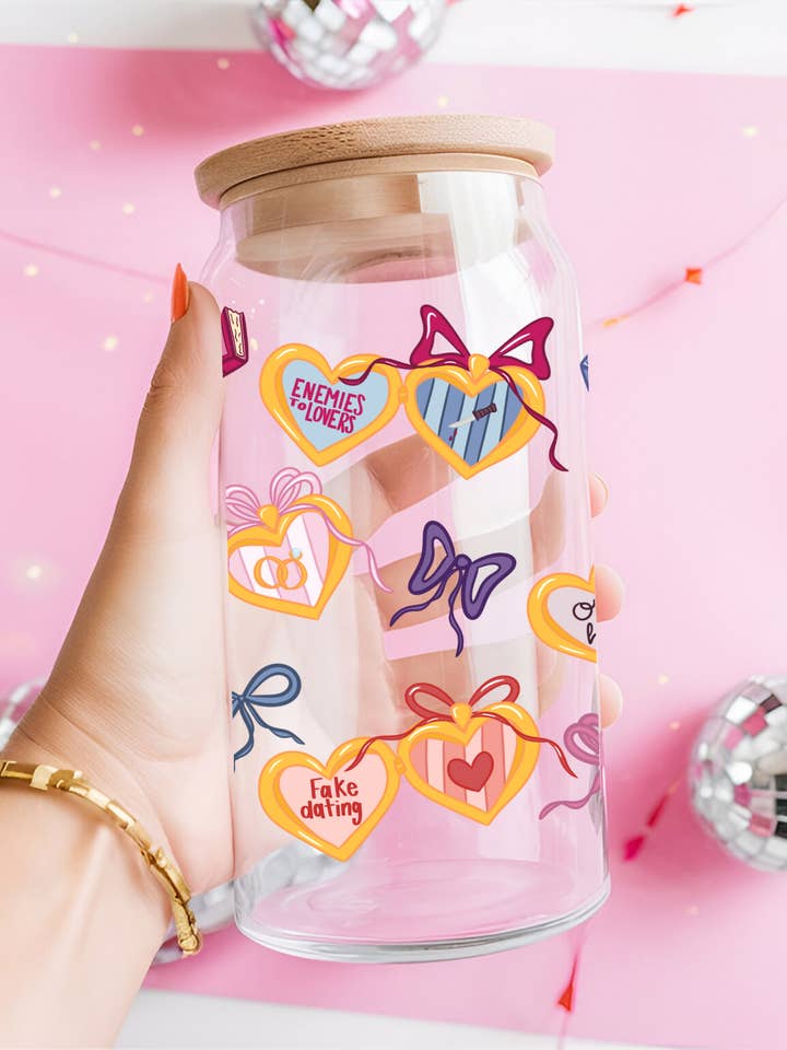 Tropes de romance Verre Peut pour la vente par Enchantment Creative, LLC