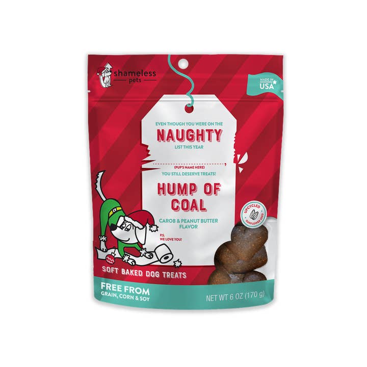 Shameless Pets - Wholesale Pet Treats - Dog - Holiday - Naughty List: Hump of Coal Soft-Baked Dog Treats