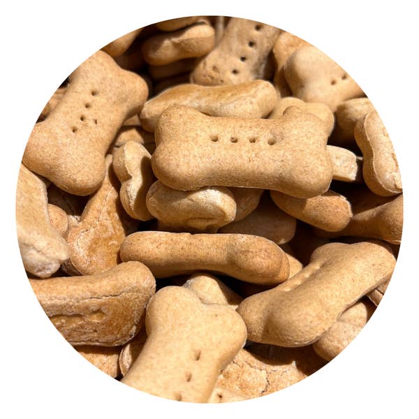 Bulk Bone Treats 5lb - Pumpkin Bones for wholesale by Doodle Doo Bakery