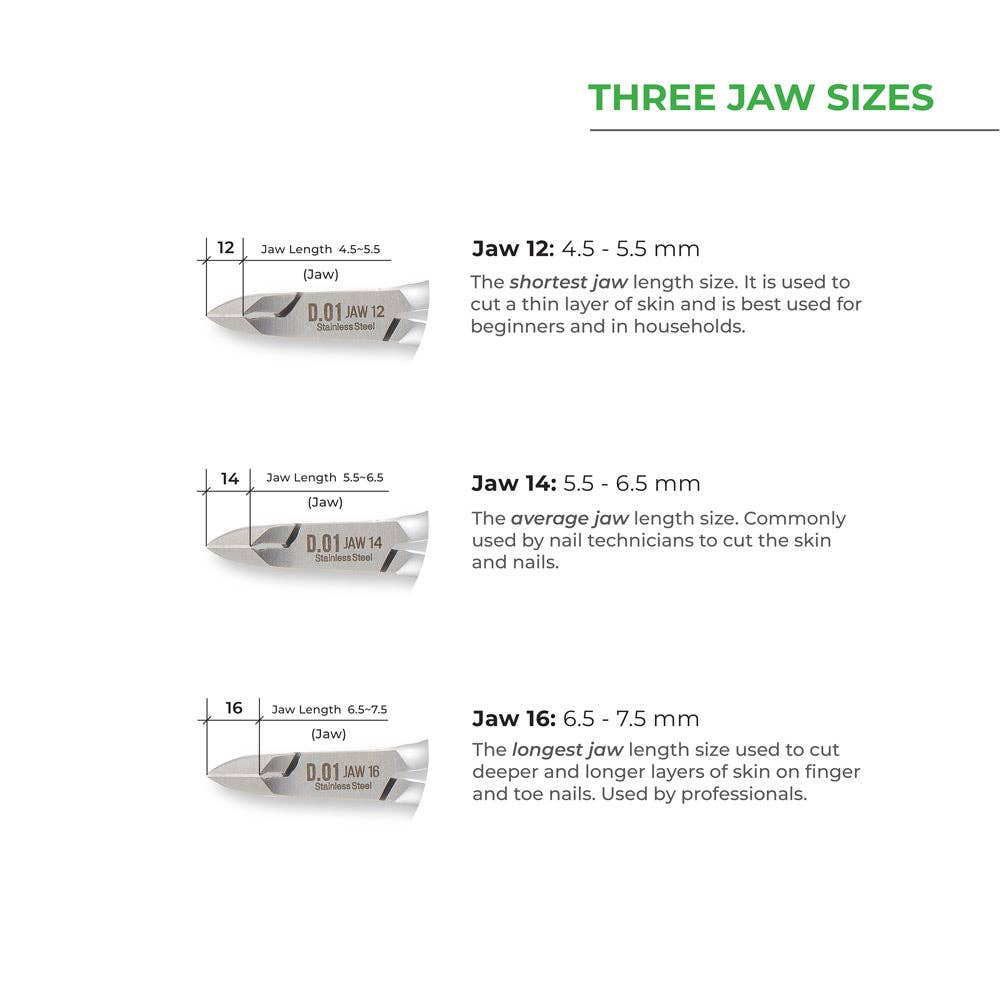 NGHIA - Vente Coupe-cuticules - Pince à cuticules D-01 en acier inoxydable3