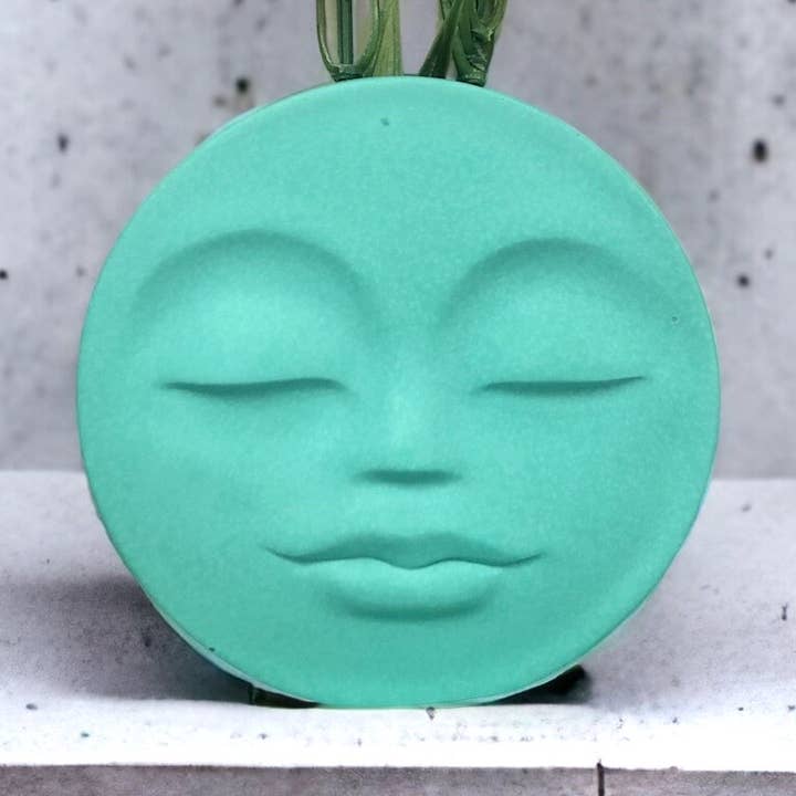 Vaso da appoggio Jesmonite fatto a mano, colore: verde per la vendita all'ingrosso da parte di Eco Homeware Studio