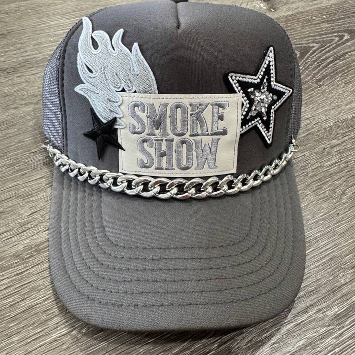 Patchwrx Customs Hat Bar - Wholesale Trucker Hat - Women's - Smoke Show Trucker Hat0