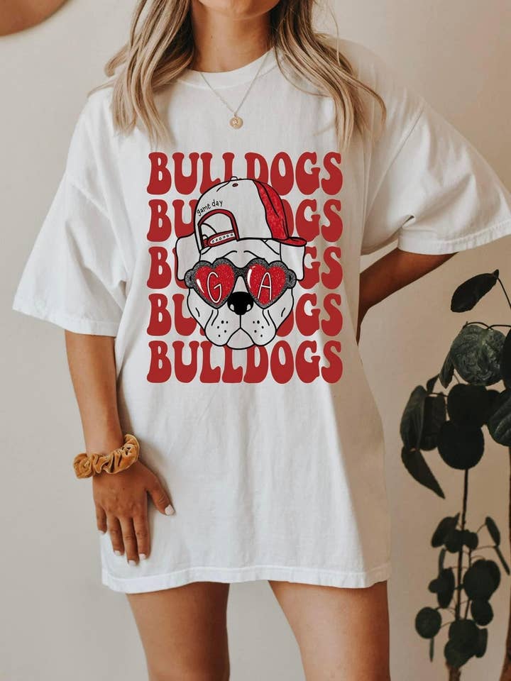 COTTON PRESS CO. – Engroshandel T-shirt med print - Dame – Preppy Maskot Spilledag T-shirt6