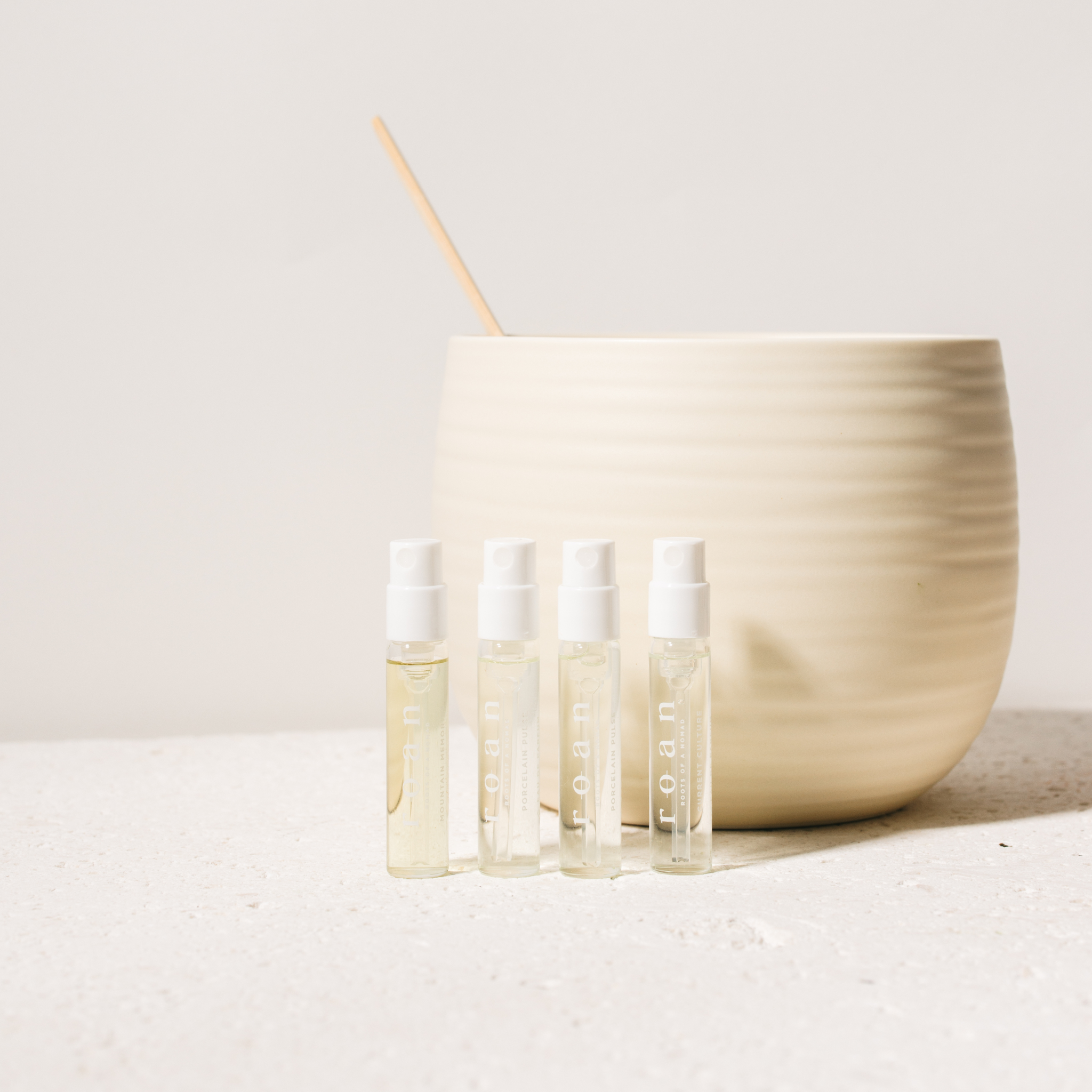 Roan Fragrances - Wholesale Perfume/Eau de Toilette - NEW! Discovery Set: Clean Tea-Based Fragrance (4x2ml Vials)3