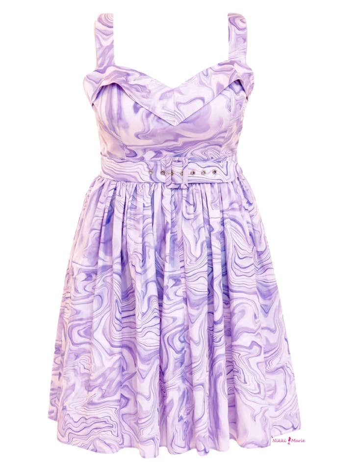 La robe géode améthyste - Lavande pour la vente par Nikki Marie