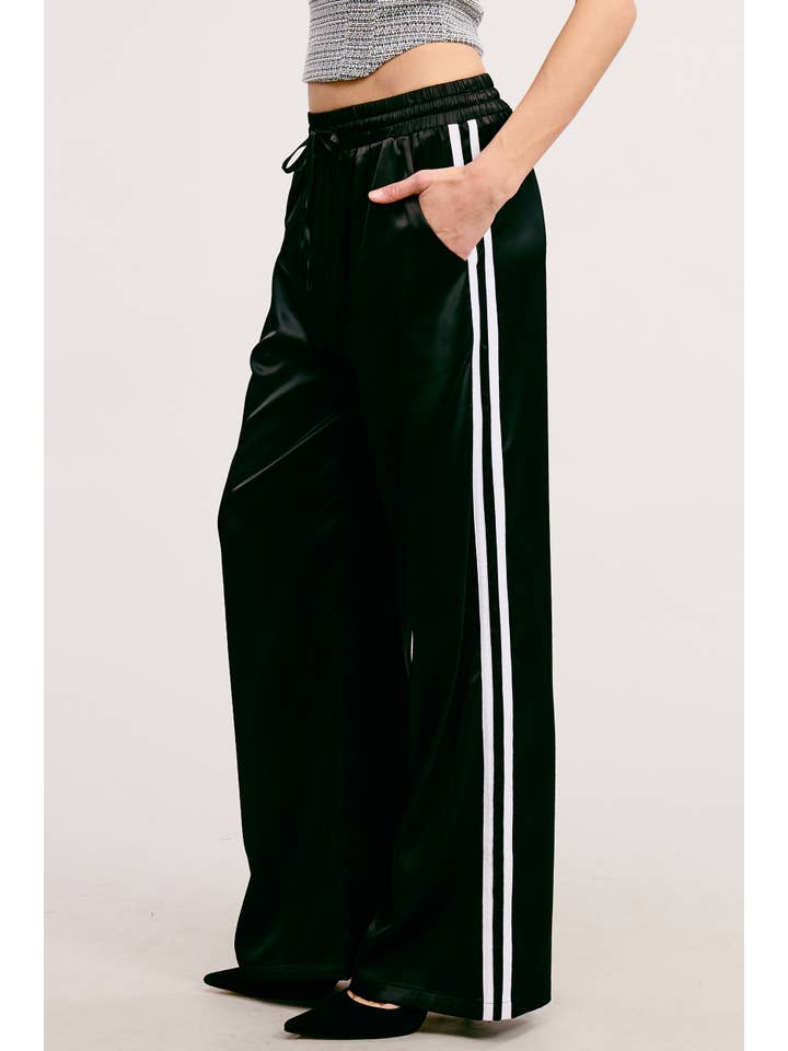 Mimosa - Vente Pantalon – femme - Pantalon de survêtement en satin avec bandes latérales18