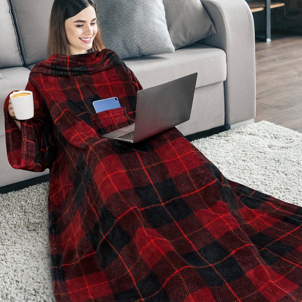 Pavilia - Vendita all'ingrosso Plaid - Coperta con maniche - Tasca applicata76