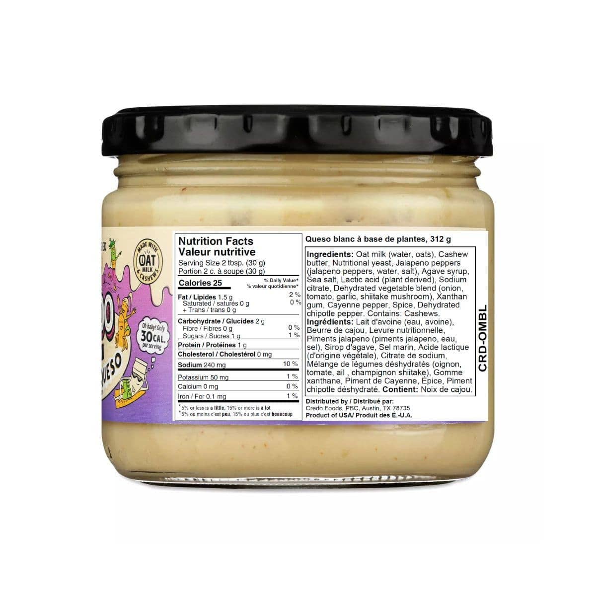 Credo Foods - Wholesale Dip - Oat Milk Queso Blanco3