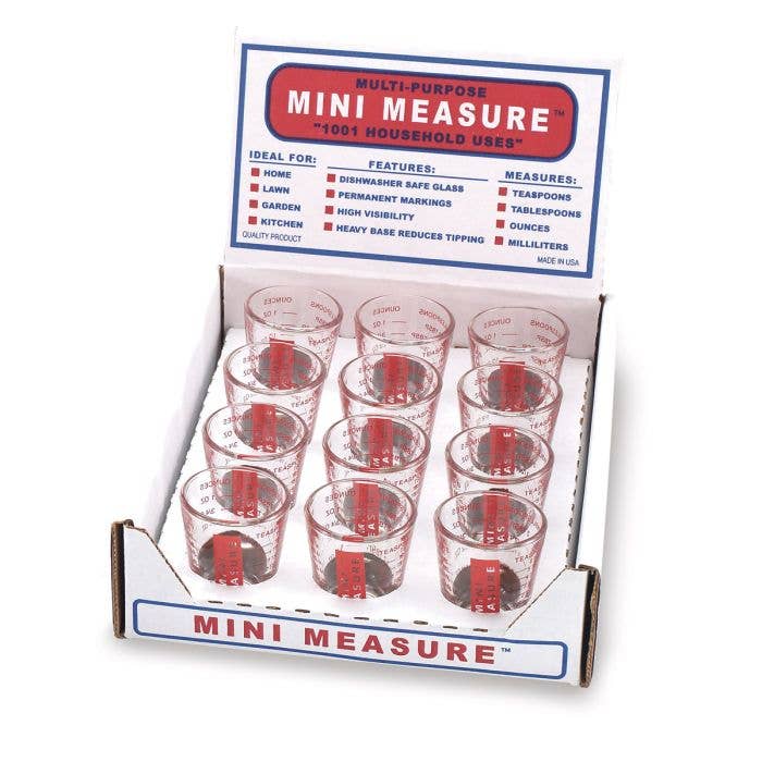 HIC - Harold Import Co. - Wholesale Kitchen Tool/Gadget - Kolder Mini Measure, Red, Display Of 120