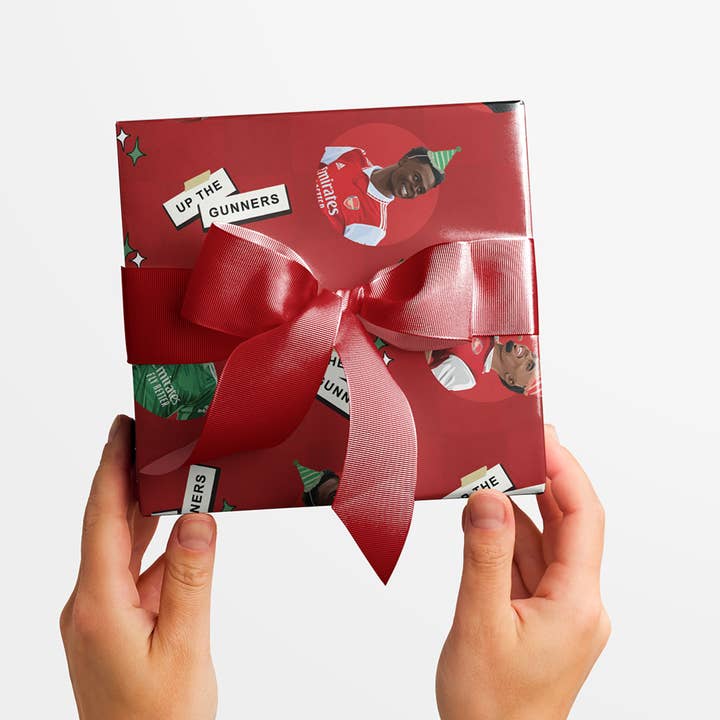 Scored It – wholesale Flat wrap – Up The Gunners Arsenal Birthday Gift Wrap