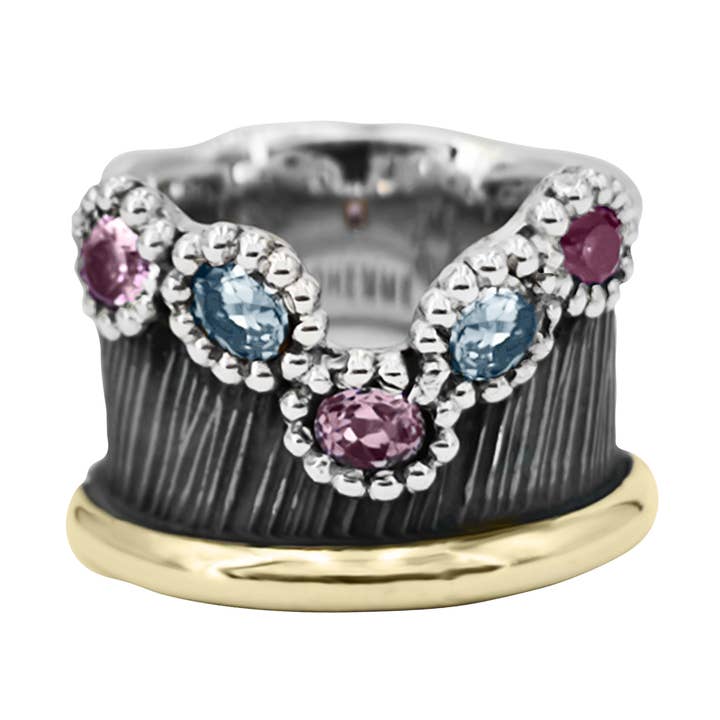 RING ALEGRIA 1 HALVÄDELSTENAR 10 för wholesale av BOHEMME