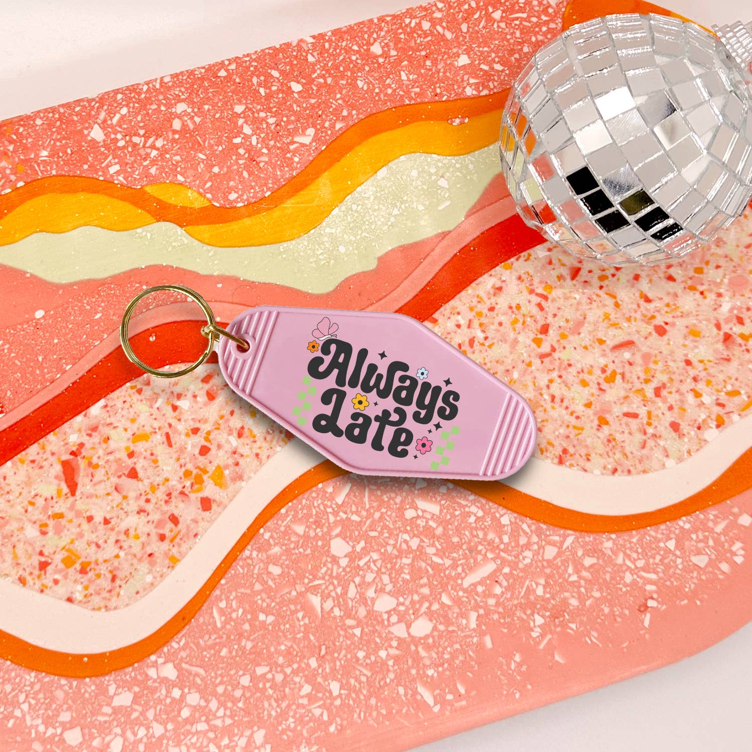 amarieacreates - Wholesale Keychain - Women's - Always Late Keychain