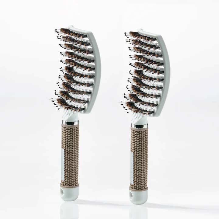 Yuaia Haircare – Engroshandel Hårbørste/kam – Hårbørste med ornebørster - Curved Paddle Brush7