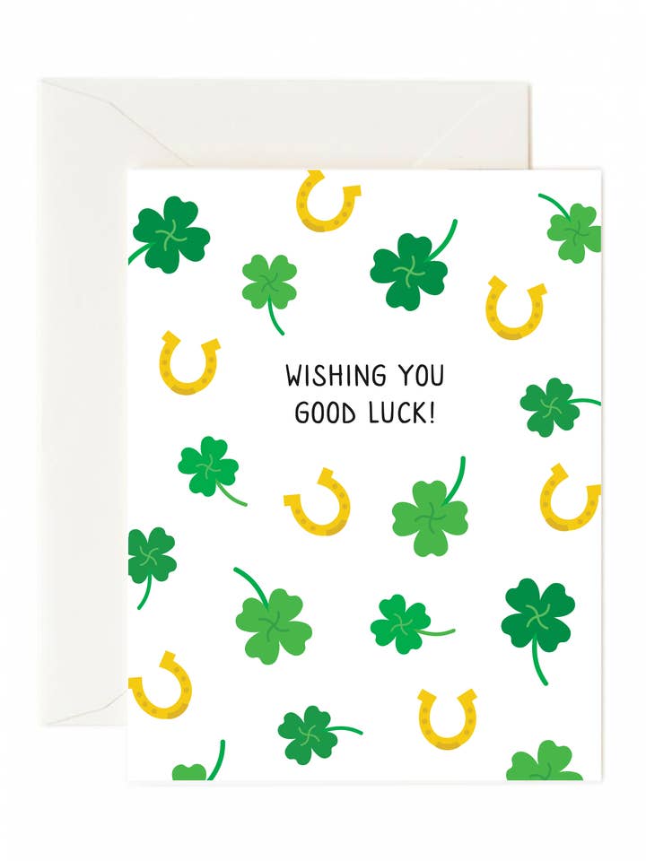 Wishing You Good Luck! Greeting Card for wholesale by Tickle Me Lavender