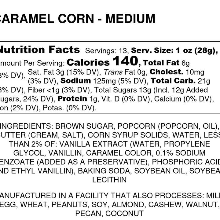 Bedford Candies - Wholesale Popcorn - Caramel Gourmet Popcorn3