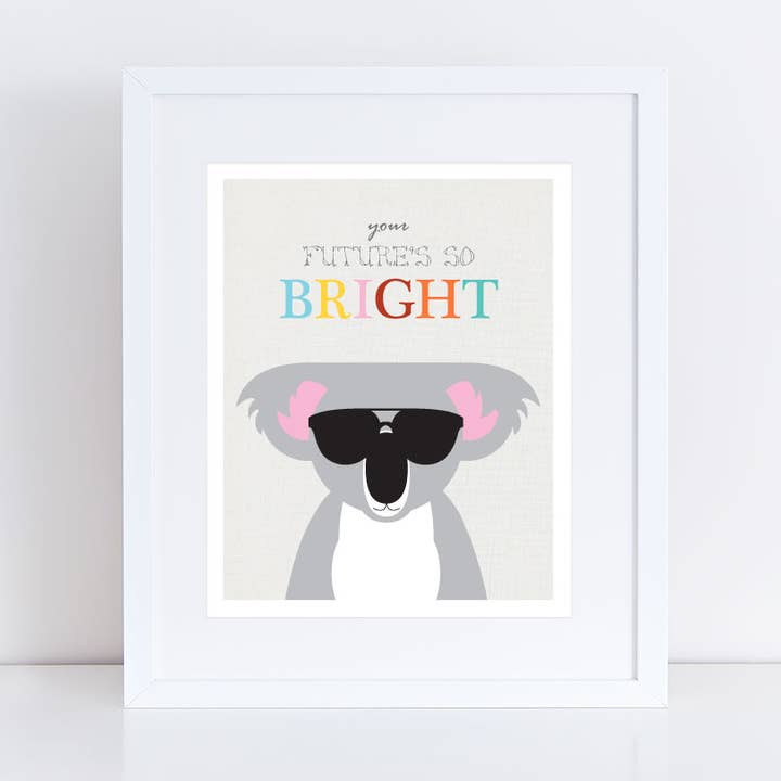 Future's Bright Koala Print for wholesale by Creative Monsoon