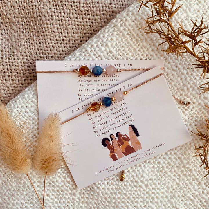 Typisch Shanna – Engroshandel Perlearmbånd – Gemstone Affirmation Armbånd - Jeg er perfekt