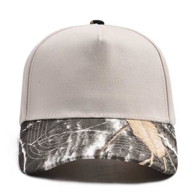 TEELUX - Cotton Structured Hat Blank - Camo Beige for wholesale by TEELUX