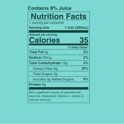 Echo Sales Canada - Wholesale Soda/Carbonated Drink - Olipop Tropical Punch 355 ml, 12 fl oz- Case of 12