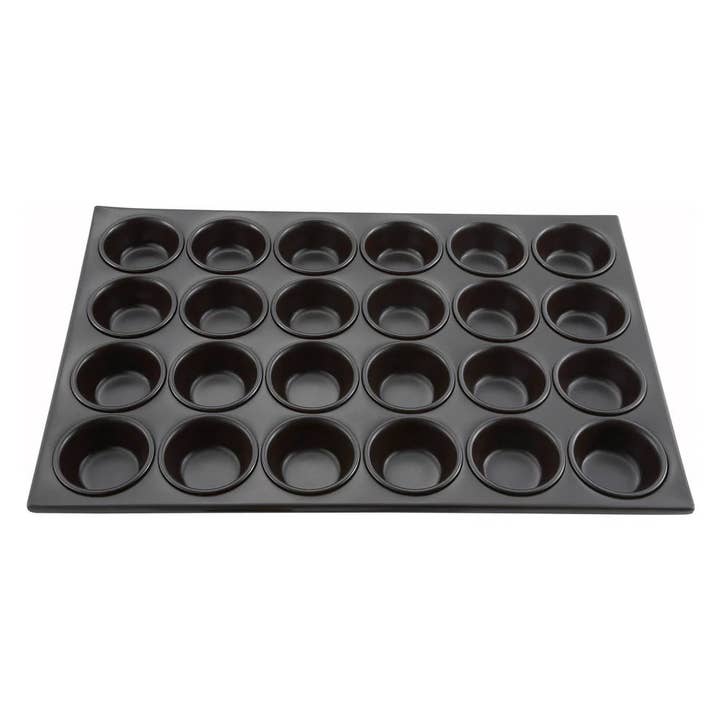 EcoQuality - Wholesale Cupcake/muffin tin - AMF-24NS, 3oz 24 Non-stick Alu Cup Muffin Pan1