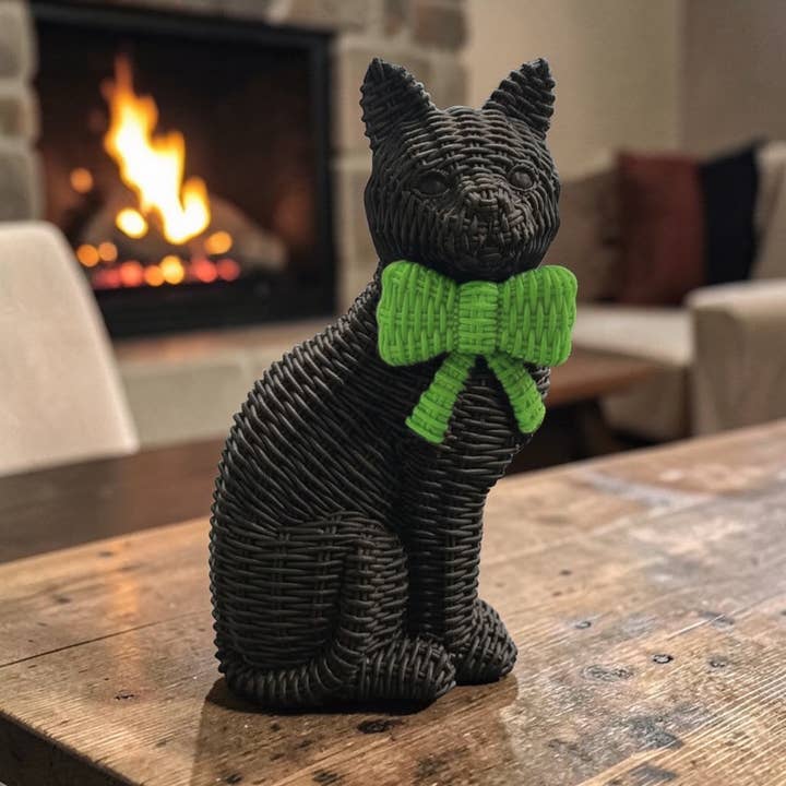 Gia Roma - Wholesale Decorative Figurine - Black Cat Decoration, Farmhouse Halloween Home Decor Statues2
