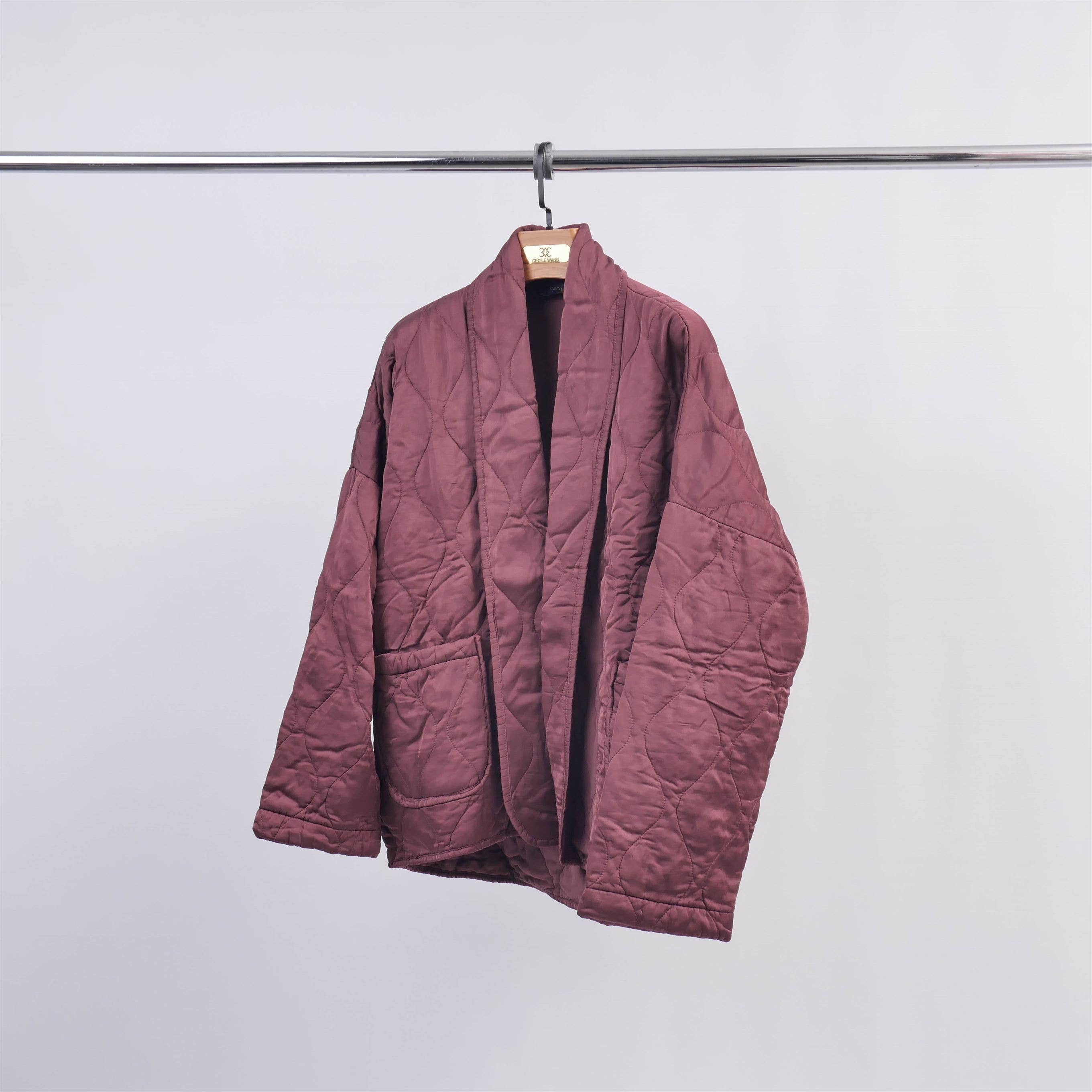 Cecile Wang – Blusão - Mulher por atacado – Jaqueta acolchoada de cetim KD7903VS3