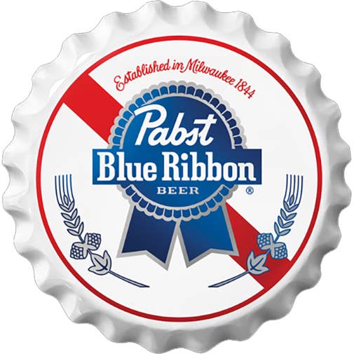 PBR Cap Tin Sign for wholesale by Desperate Enterprises