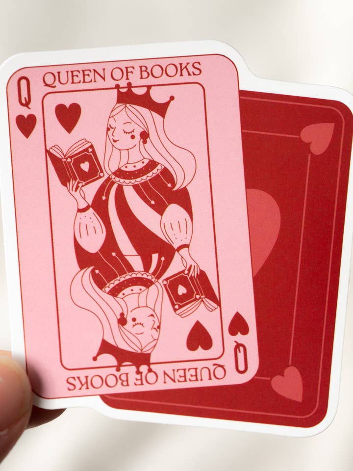 Autocollant en vinyle Reine des livres - Autocollant Kindle pour les amateurs de livres pour la vente par The Bookish Atelier