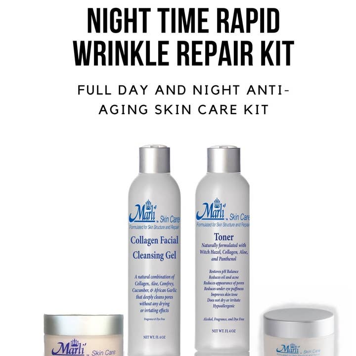 Night Time Rapid Wrinkle Repair Kit for wholesale by Danyel Cosmetics & Marli Skin Care