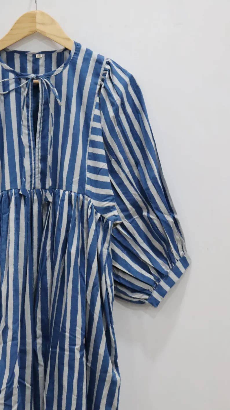 bhavnas boutique - Wholesale Dress - Women's - Indian Soft Cotton Printed Summer Dress Night Girl Dress1