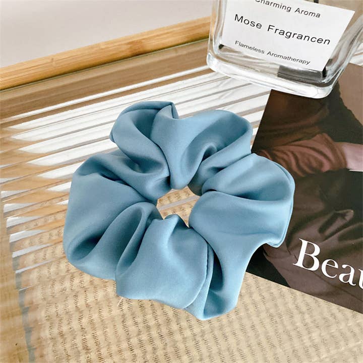 ACCITY - Wholesale Scrunchie - Women's - SIMPLE MONOCHROME SILK SCRUNCHIES_LARGE SIZE_CWAHA034910