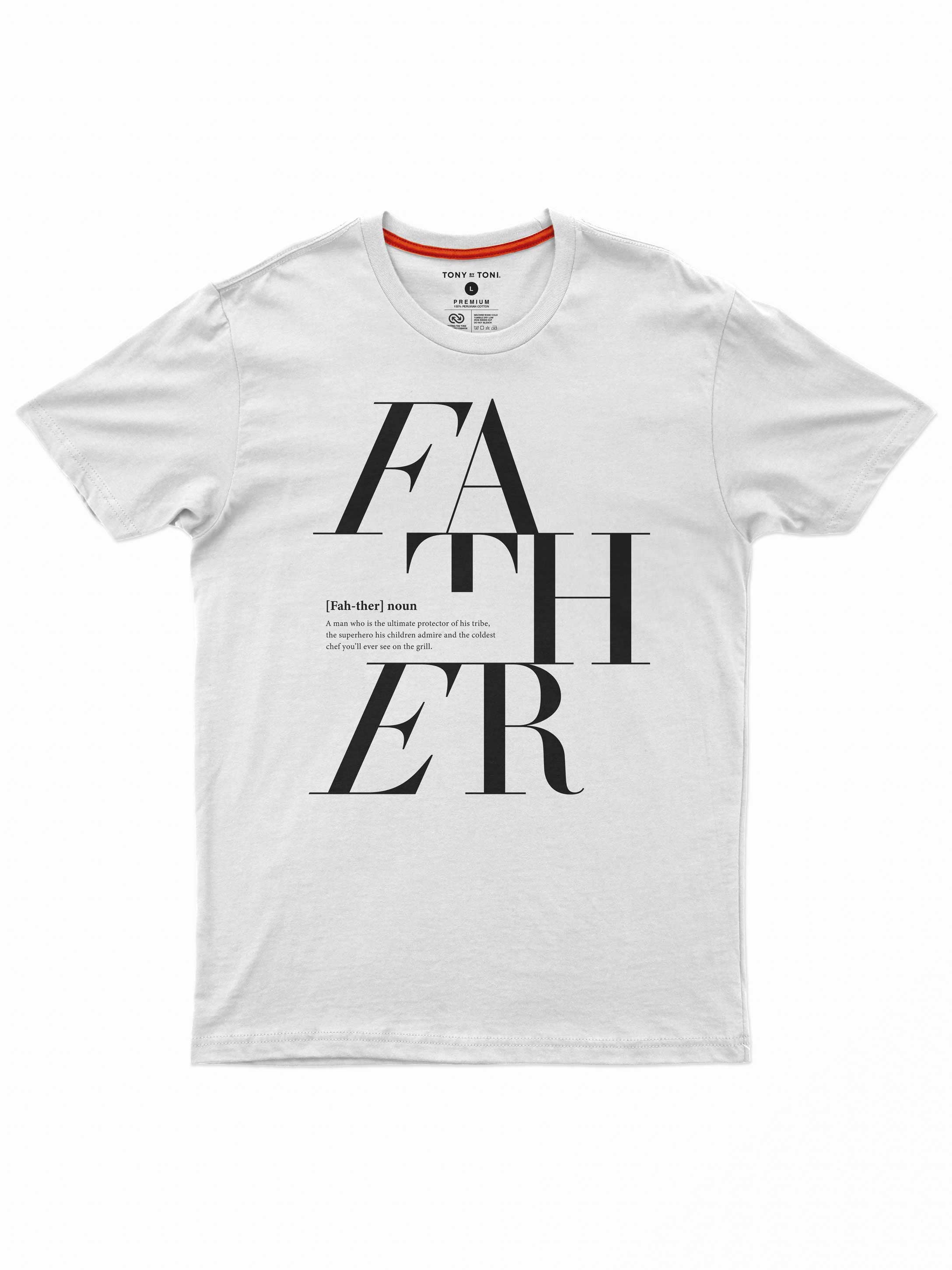 White Father Logo Remix T-shirt for wholesale on Faire1