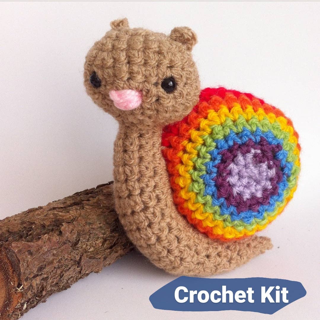 The Pigeon's Nest – Artigos de tricô/crochê por atacado – Kit de Croché Caracol Arco-Íris | Kit de Croché Amigurumi3