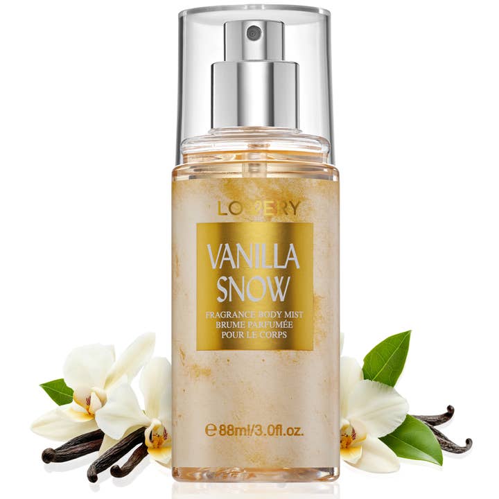 3fl oz Vanilla Snow Fragrance Body Mist Spray for wholesale by Lovery